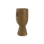 Vase Home ESPRIT Marron Résine Visage 15 x 15 x 31 cm