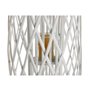 Bougeoir Home ESPRIT Blanc osier Verre 34 x 34 x 80 cm