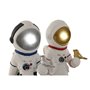 Figurine Décorative Home ESPRIT Bleu Blanc Rouge Argenté Femme Astronaute 10 x 11 x 29 cm (2 Unités)