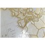 Globe terrestre Home ESPRIT Blanc Doré PVC Marbre 27 x 25 x 40 cm