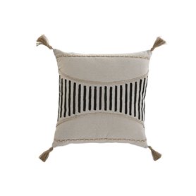 Coussin Home ESPRIT Noir Beige Boho 45 x 45 cm