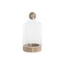 Vase Home ESPRIT Transparent Naturel Bois Verre 21 x 21 x 42 cm