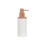 Distributeur de Savon Home ESPRIT Blanc Naturel Résine Bambou 8 x 7 x 21 cm