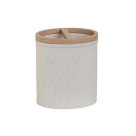 Verre Home ESPRIT Blanc Naturel Résine Bambou 9