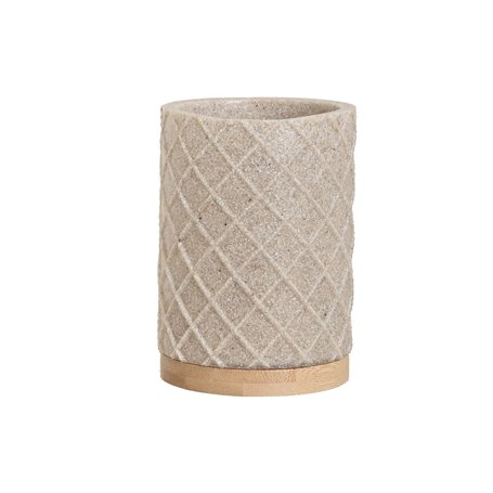 Verre Home ESPRIT Beige Résine Bambou 7