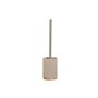 Brosse de salle de wc Home ESPRIT Beige Argenté Résine Bambou 9 x 9 x 37 cm