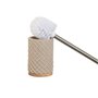 Brosse de salle de wc Home ESPRIT Beige Argenté Résine Bambou 9 x 9 x 37 cm