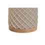 Brosse de salle de wc Home ESPRIT Beige Argenté Résine Bambou 9 x 9 x 37 cm