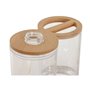 Ensemble de Bain Home ESPRIT Transparent Naturel Bambou Aluminium polystyrène 16 x 9 x 18 cm