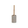 Brosse de salle de wc Home ESPRIT Gris Naturel Bois Résine 10 x 10 x 37 cm