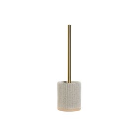 Brosse de salle de wc Home ESPRIT Beige Doré Grès 10