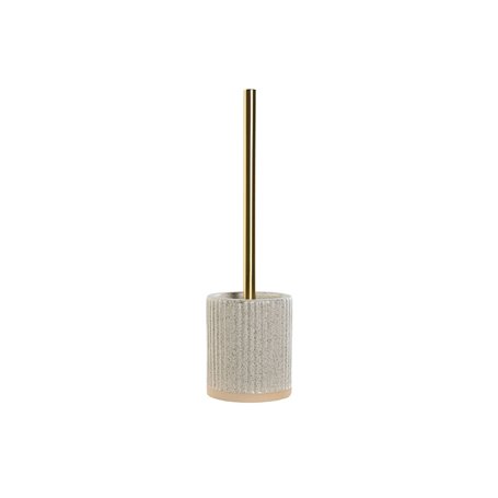 Brosse de salle de wc Home ESPRIT Beige Doré Grès 10