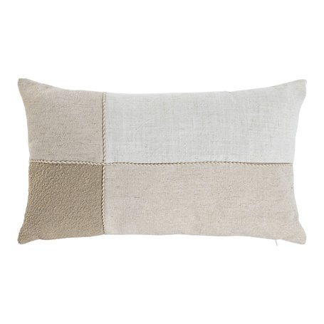 Coussin Home ESPRIT Blanc Beige Patchwork Cottage 50 x 30 cm