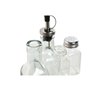 Set de pansement Home ESPRIT Transparent Métal Verre 300 ml 22,5 x 6 x 23 cm