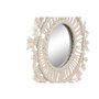 Ensemble de miroirs Home ESPRIT Blanc Verre Macramé Boho 20 x 1 x 20 cm (3 Pièces)