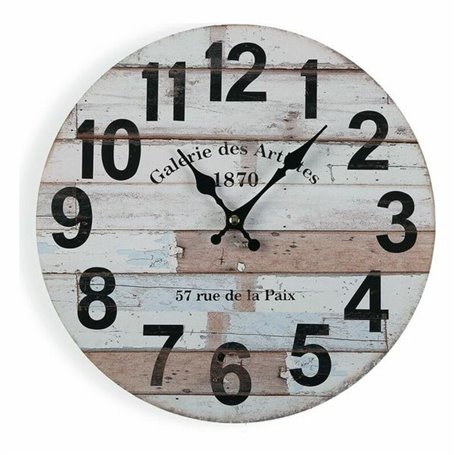 Horloge Murale Versa Bois (4 x 30 x 30 cm)