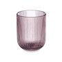 Verre Rayures Rose Verre 270 ml (6 Unités)