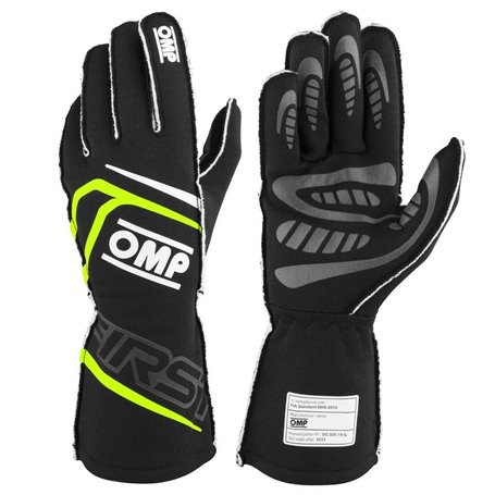 Gants OMP FIRST Noir S FIA 8856-2018