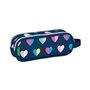 Trousse Fourre-Tout Double Benetton Corazones Blue marine 21 x 8 x 6 cm