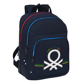 Cartable Benetton Sixties Blue marine 32 x 42 x 15 cm