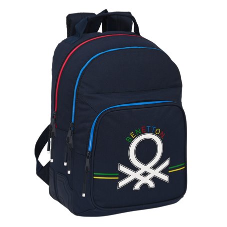 Cartable Benetton Sixties Blue marine 32 x 42 x 15 cm