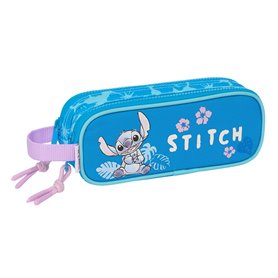 Trousse Fourre-Tout Double Lilo & Stitch Hawaii Bleu 21 x 8 x 6 cm