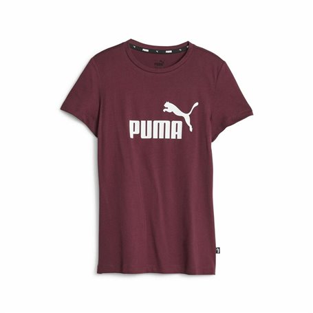 T shirt à manches courtes Enfant Puma Ess Logo Bordeaux