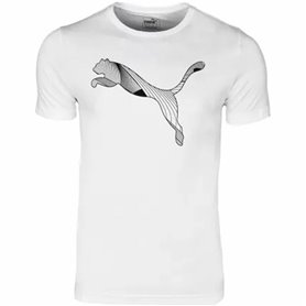 T shirt à manches courtes Enfant Puma Active Sports Graphic Blanc