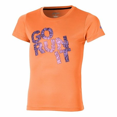 T shirt à manches courtes Enfant Asics Go Run It Orange