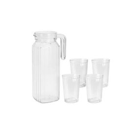 Set de pichets avec verres Excellent Houseware ye9000500 200 ml 1