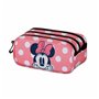 Trousse Fourre-Tout Triple Minnie Mouse Karactermania Rose