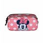 Trousse Fourre-Tout Triple Minnie Mouse Karactermania Rose