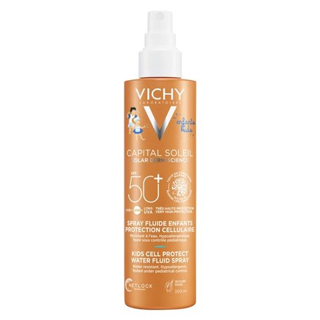 Crème Solaire pour Enfants en Spray Vichy Capital Soleil Spf 50+ 200 ml