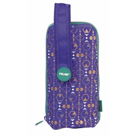 Trousse Scolaire avec Accessoires Milan Copper III Lila 22