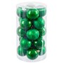 Boules de Noël Vert Plastique 6 x 6 x 6 cm (20 Unités)