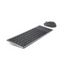 DELL KM7120W clavier Souris incluse RF sans fil + Bluetooth QWERTY US International Gris, Titane