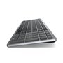 DELL KM7120W clavier Souris incluse RF sans fil + Bluetooth QWERTY US International Gris, Titane