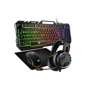 Spirit of Gamer PRO MKH5 clavier Souris incluse USB AZERTY Français Noir