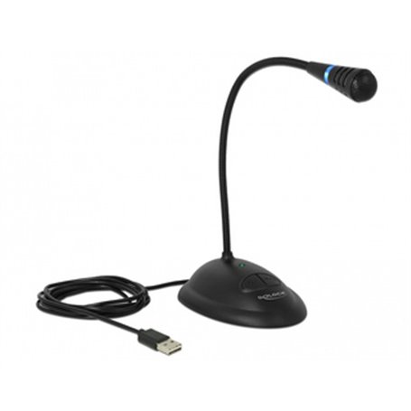 DeLOCK 65871 microphone Noir Microphone de PC
