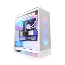 NZXT H7 Flow RGB Midi Tower Blanc