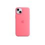 Apple Coque en silicone avec MagSafe pour iPhone 15 Plus - Rose