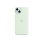 Apple Coque en silicone avec MagSafe pour iPhone 15 Plus - Menthe douce