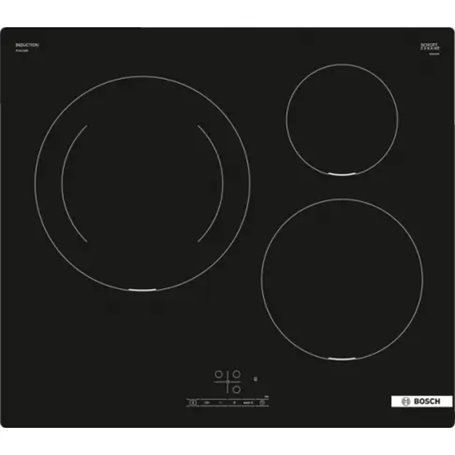 Bosch Serie 4 PIJ611BB5E plaque Noir Intégré 60 cm Plaque avec zone à induction 3 zone(s)