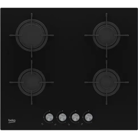 Beko HILG64221S plaque Noir Intégré 60 cm Gaz 4 zone(s)