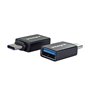 Integral INADUSB3.0ATOCTW changeur de genre de câble USB Type-A USB Type-C Noir