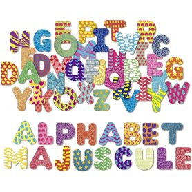 Lettres majuscules aimantees 56 pc