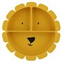 Assiette avec ventouse en silicone et compartiments - Mr. Lion