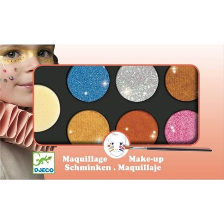 Maquillage palette 6 couleurs Effet Metal