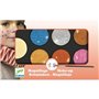 Maquillage palette 6 couleurs Effet Metal