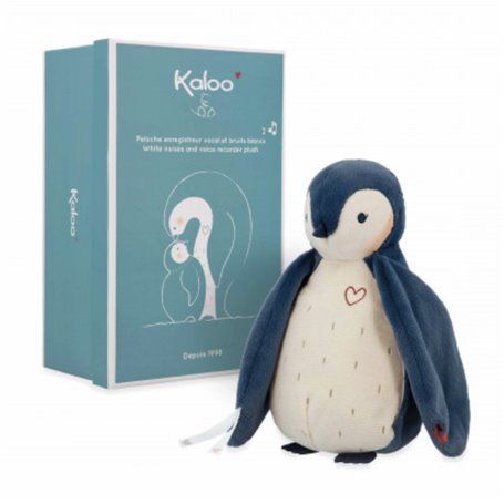 Peluche enregistreur bruits blanc - bleu